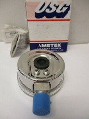 AMETEK USG 1535, 316 SS, 2″ DIAL 0-30 PSI 1/4″ NPT PRESSURE GAUGE, BOTTOM MOUNT