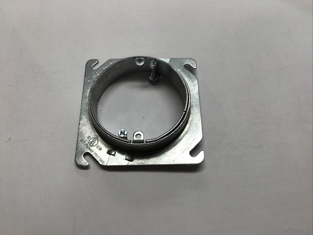 Southwire Device Ring 4 Square to Round Adjustable Depth Device Ring, 3/4 Raised