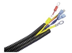 10 Ft 3/8″ Split Wire Loom Conduit Polyethylene Tubing Black Color Sleeve Tube