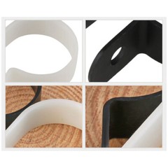 High Quality Black / White Nylon Plastic P Clips – Fasteners for Cable & Tubing