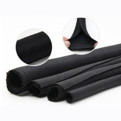 Braided Cable Sleeving Expandable Wire Harness Marine Auto Sheathing Self Close