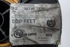 Alan Wire 12MT81 1032-1230-1345 Orange Wire 12awg 500ft