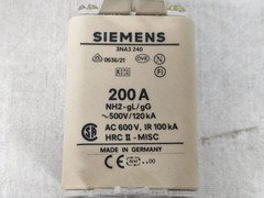 LOT 3PCS SIEMENS 3NA3240 LV-HRC-FUSE LINKS 200A