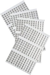 Wire Marker Numbers Book Panel Labels Adhesive Label Cable Markers Sheet Tags