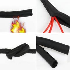 Expandable Braided Cable Sleeving Self Closing Insulated Pipe Wire Wrap Protect