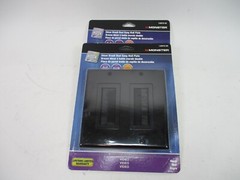 Monster 140678-00 Home Theater Wall Plate, Dual Gang, Black, Lot Of 2!!