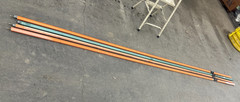 DUCT-O-WIRE FE-758-2 CONDUCTOR BAR ASSEMBLY OAL-12 FT. SECTIONS (LOT OF 4)