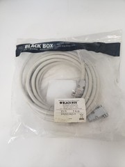 BLACK BOX EYN257T-0025-FF DB9 NULL MODEM CABLE 25 FEET LONG, NNB