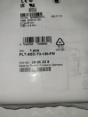 PHOENIX CONTACT PLT-SEC-T3-120-FM (NEW FACTORY SEALED) 1 PIECE