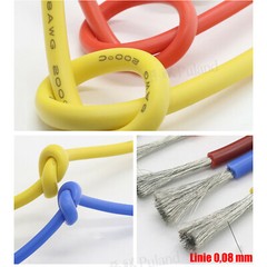 Flexible Silicone Cable Wire 2AWG~30AWG High Temp 0.08mm Tinned Copper Wire UL