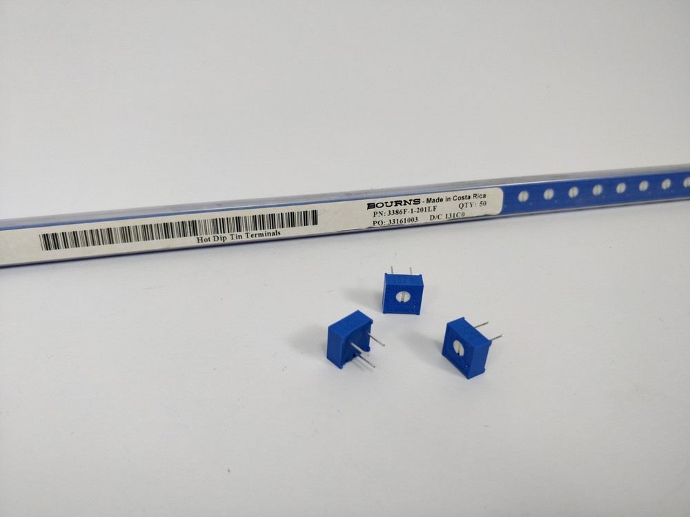 Bourns 3386F-1-201LF Trimmer Potentiometer, 242 Pcs.