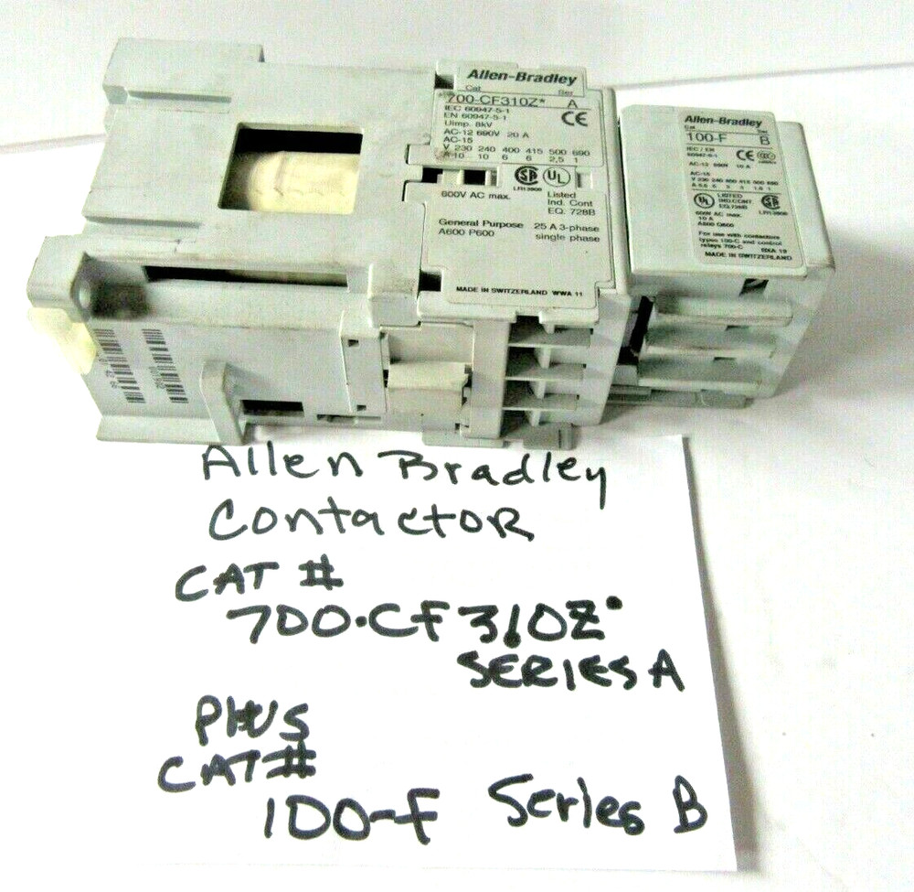 Allen Bradley Contactor 700-CF31OZ* Series A PLUS 100-F Series B – MET86