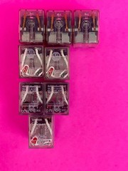 700-HF32A1 ,700-HF32A1-4, QL2N1-A120, LY2N, DPDT, 120VAC, 10A Relays [Lot of 8]