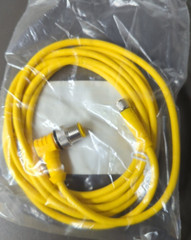 TURCK U2516-9 / PKG 3M-2-WS 4T Double-ended Cordset M8 straight to M12 90deg