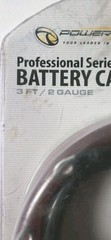 2 AWG Battery Cable 3FT 2 Gauge Copper Battery Inverter Cables with 3/8 in Lugs
