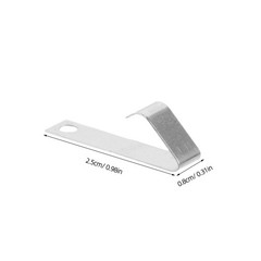 10Pcs Battery Spring Contact Plates Durable Silver Steel for Home Electronics