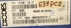 (1 PC) US1D13F Diodes INC DIODE GEN PURP 200V 1A SMA