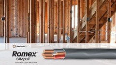Southwire 63949232 8/3 Romex Type Nm-B W/g Non-Metallic Wire, 50 ft, Black