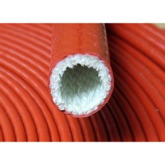 Φ4-130mm Silicone/Fibreglass Fire Sleeving HIGH TEMP Sleeve Insulating Hose Red