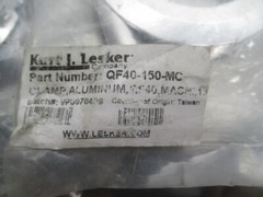 CLAMP, FLANGE, QF40-150-MC, ALUMINUM QF40, MACH.,1.5″, NW40 KF40, 105360