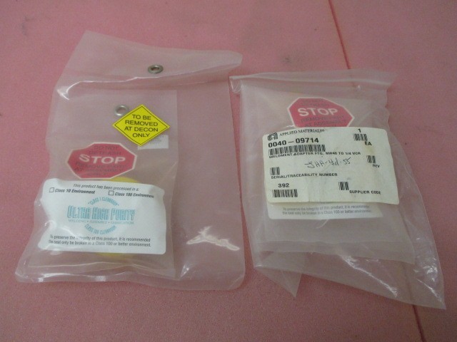 2 AMAT 0040-09714 WELDMENT,ADAPTER FTG, NW40 TO 1/4 VCR.
