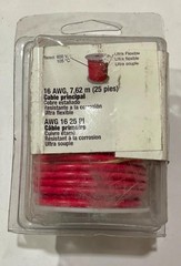 Gardner Bender 16 AWG 25′ Red Tin Plated Copper Primary Wire AMW-326 USA