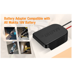 2xDIY Power Wheels Adapter Battery Connector For Makita 14.4V 18V Li-ion Battery