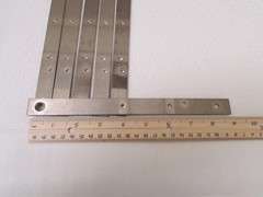 (6) Copper Bus Bars 9 Inches X 3/4 X 3/16ths From Power-Ten Power Supply