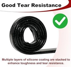 1″ ID Heat Shield Fire Sleeve Silicone Coated Fiberglass with 4 Clamps – 5FT Aut