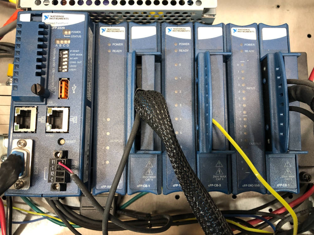 National Instruments PLC Assy, cFP-2220,cFP-AIO-600,cFP-TC-120,cFP-CB-3, 193552
