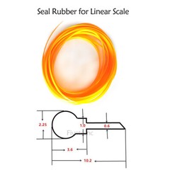 5 meter SINO linear scale rubber grating ruler rubber sealed dustproof rubber