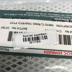 BOC EDWARDS NW40 C/RING TRAPPED PTFE C10516494, 161789