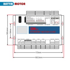 3/4/6 Axis Ethernet Port Breakout Board XHC MACH3 CNC Motion Controller Card