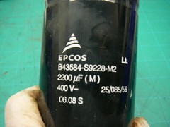 EPCOS B43584-S9228-M2 CAPICITOR 2200 uF (M) 40V 25/085/56 06.08 S