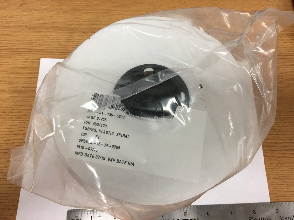 4551170 100Ft Spiral Wrap Plastic Tubing 0.368″ ID