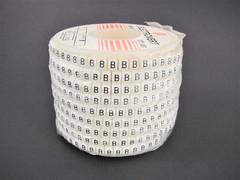 (1000x) Wieland Size 5, Letter B Slip On Wire Marker, .160″ to .215″ OD, Z Type