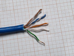 Leviton Berk-Tek 10136339 24/4P LANmark 6 Cat6 UTP Network Cable CMR Blue /100ft