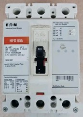 Eaton HFD3080 Industrial Circuit Breaker, HFD 65k, 80A, 3P, 600VAC