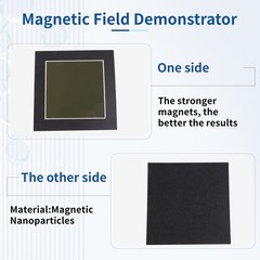 4 x 4Inch Magnetic Field Viewing Film,Magnetic Field Viewer,Magnetic Flux9991