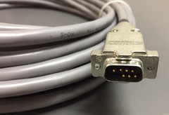 Alpha Wire 6010C, 22AWG 3PR Shield Cable 35 FT w/7-Pin Male/Female AMP Connector