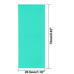 PVC Heat Shrink Tubing 29.5mm Flat Width Heat Shrink Wrap Tube for 18650, Green