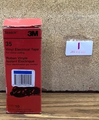 NOB Of 10 Scotch Vinyl Color Coding Electrical Tape 35 Blue 1/2 in X 20 ft