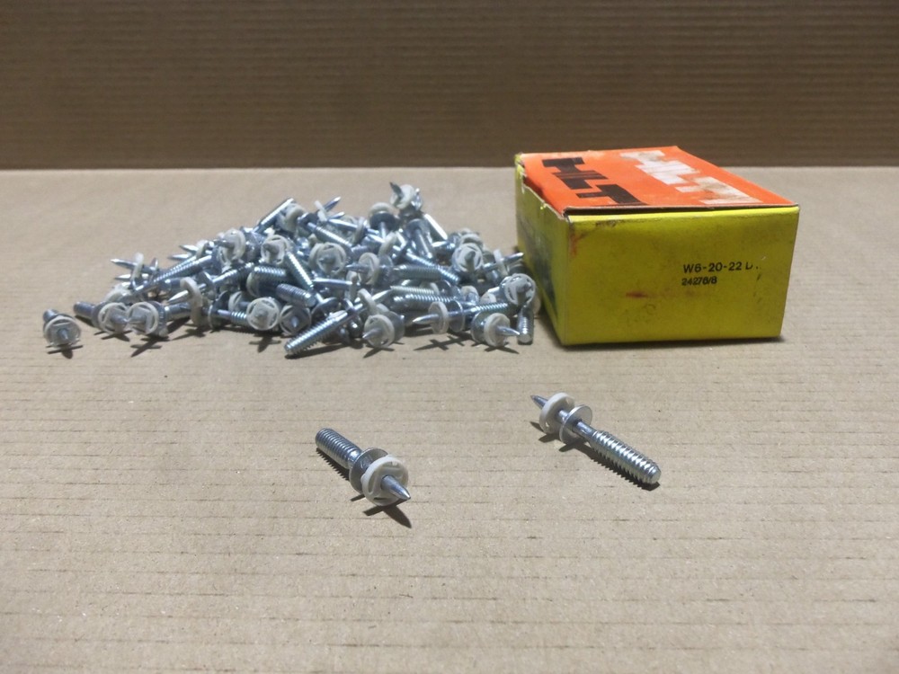 Hilti W6-20-22 D12 Box of 99 Threaded Stud Concrete Nail Fastener AK