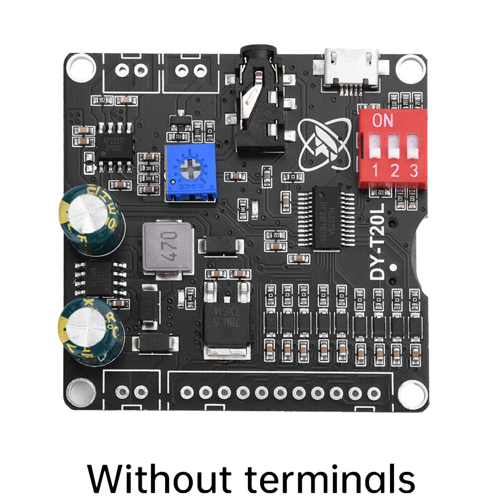 1/2PC 20W 9-way MP3 Player Voice Playback Module DC6-35V D-class Audio Board USA