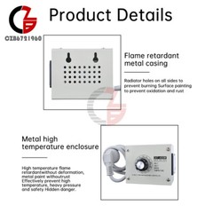 110V 4000W Adjustable Voltage Regulator Dimming SCR Temperature Speed Controller