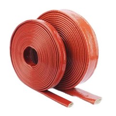 Φ4-100mm Silicone /Fibreglass Fire Sleeving HIGH TEMP Sleeve Insulating Hose Red