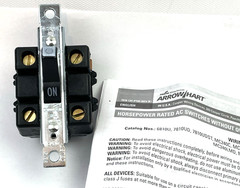 Pass & Seymour 7862 60A 2Pole Manual Control Switch, 600VAC