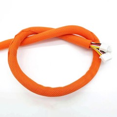 Orange Braided Sleeving Self Closing Braid Cable Wiring Harness Loom Protection