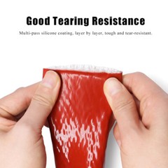 Silicone/Fiberglass Fire Sleeving High Temp Insulation Sleeve Φ4-100mm Red