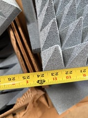 Variety Pack of Pyramidal and Flat Microwave Absorbers Blu 5″, 3″, 2.25″, 1.125″